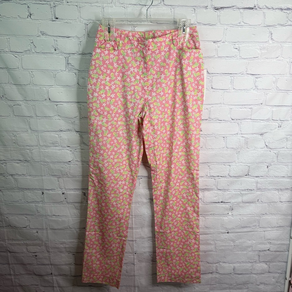 LILLY PULITZER Vintage Pineapple Metro Pants 4 NWT